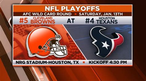 browns standings for playoffs|browns texans playoff game.